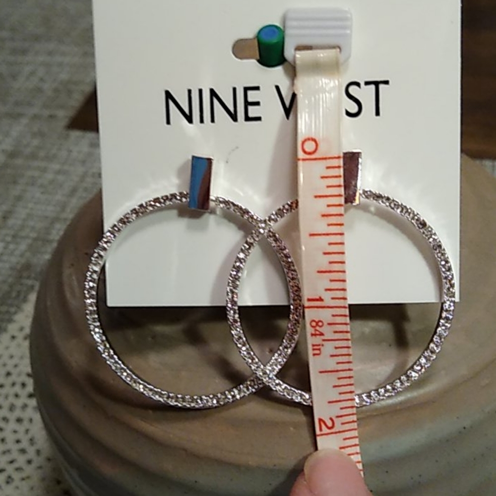 Nine West hoop earrings - Picture 4 of 5